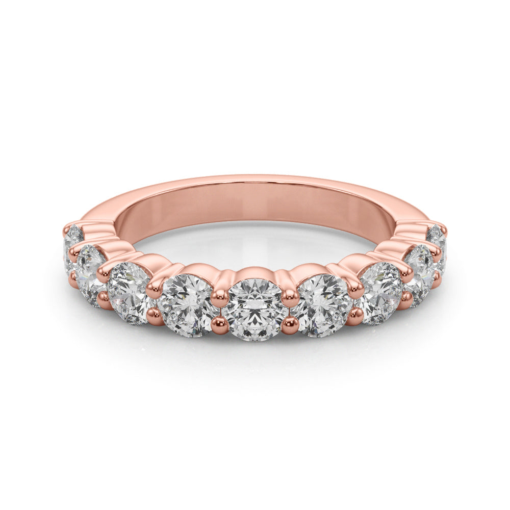9-Stone Lab Diamond 14K Rose Gold Ring