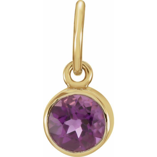 Posh Mommy® Imitation Birthstone Charm