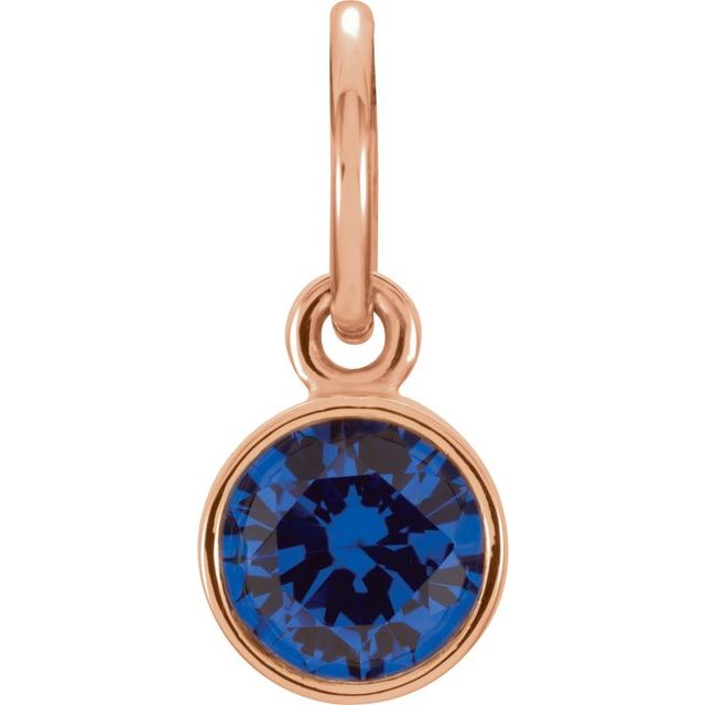 Posh Mommy® Imitation Birthstone Charm