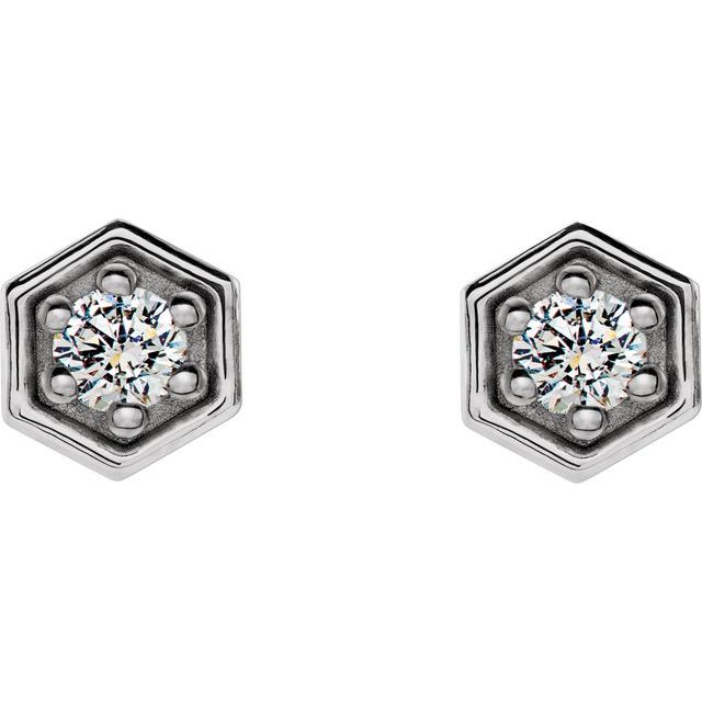 Hexagon Earrings