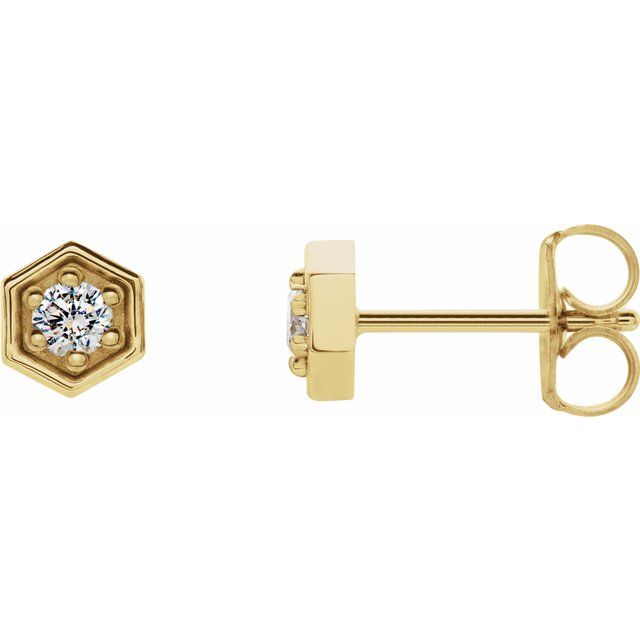 Hexagon Earrings