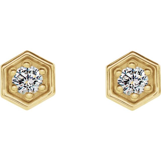 Hexagon Earrings