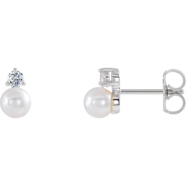 Accented Pearl Earrings