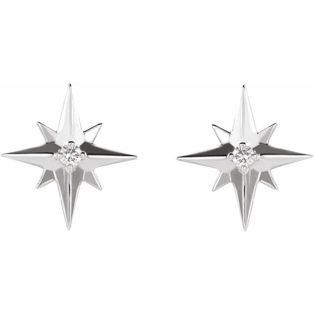 Accented Star Earrings