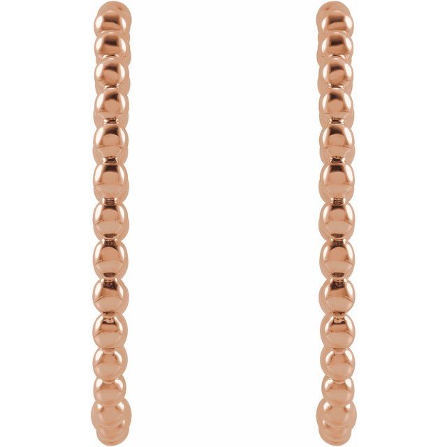 Beaded Hoop Earrings