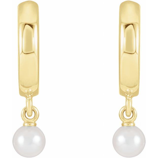 Pearl Hoop Earrings