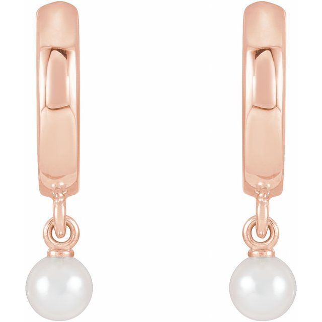 Pearl Hoop Earrings