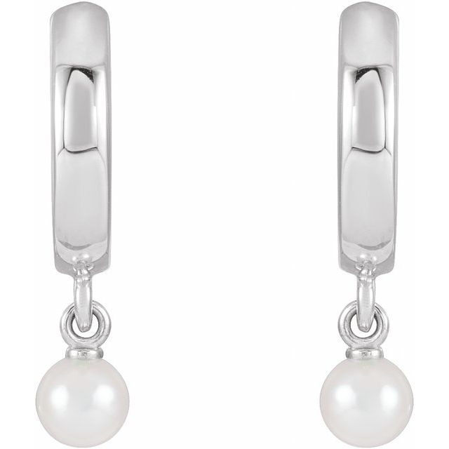 Pearl Hoop Earrings