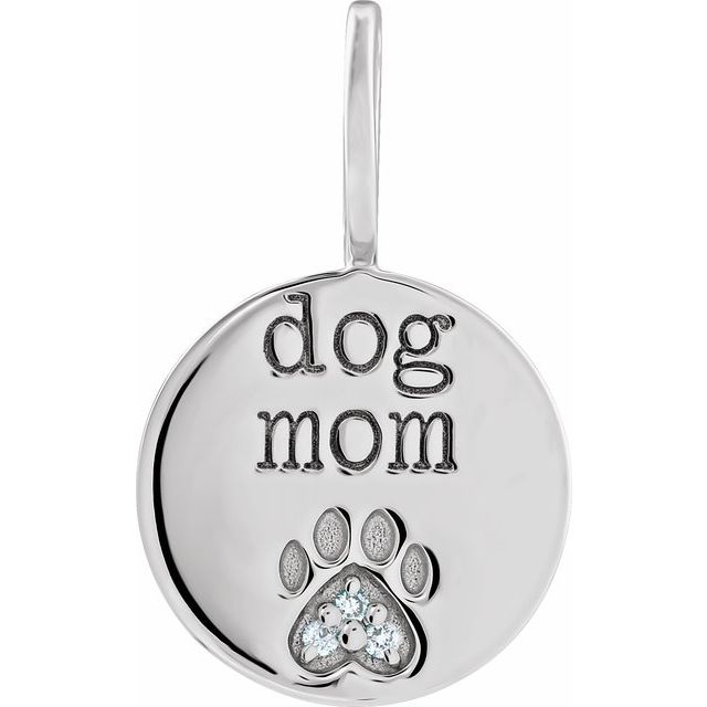 Engraved Paw Print Charm/Pendant