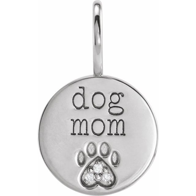 Engraved Paw Print Charm/Pendant