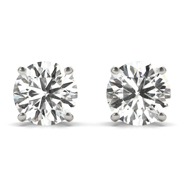 Lab Diamond 14K White Gold Stud Earrings 0.05CT