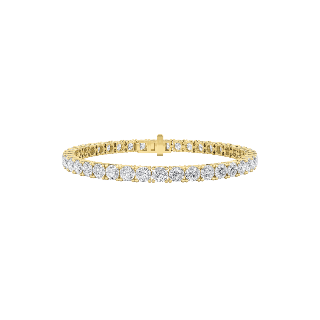14K Yellow Gold 8ctw Lab Diamond Tennis Bracelet