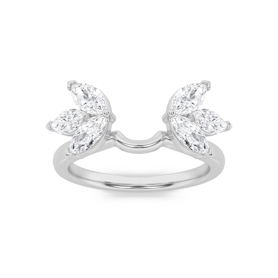 14K White Gold 1.1ctw Lab Diamond Marquise Ring