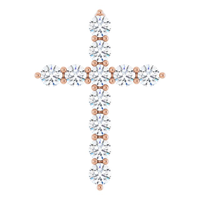 Accented Cross Necklace or Pendant