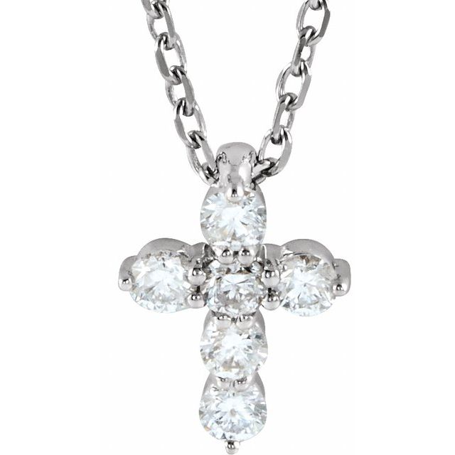 Accented Cross Necklace or Pendant
