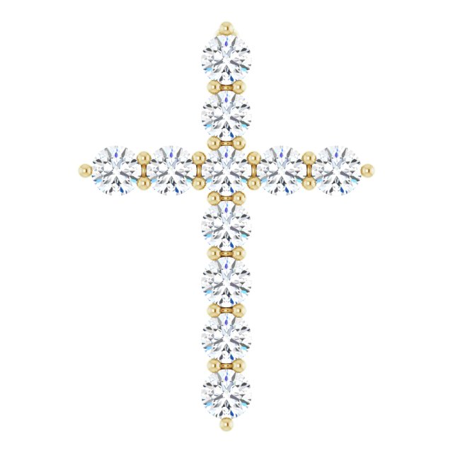 Accented Cross Necklace or Pendant