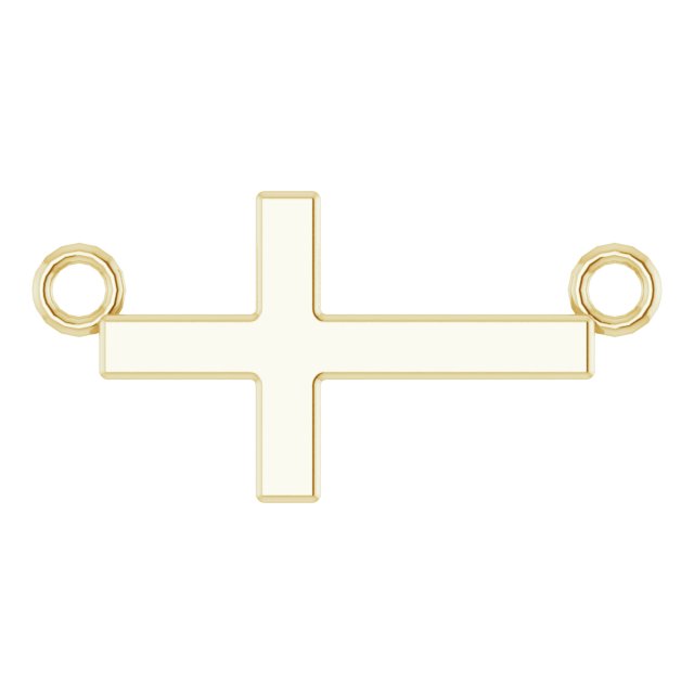 Sideways Cross Necklace