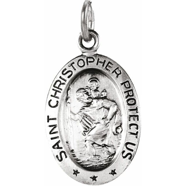 St. Christopher Medal Necklace or Pendant