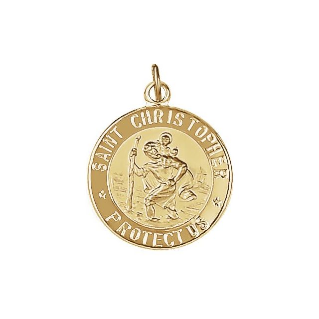 St. Christopher Medal Necklace or Pendant