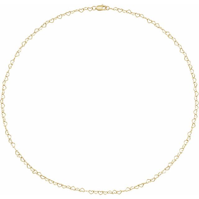 3.2 mm Heart Chain