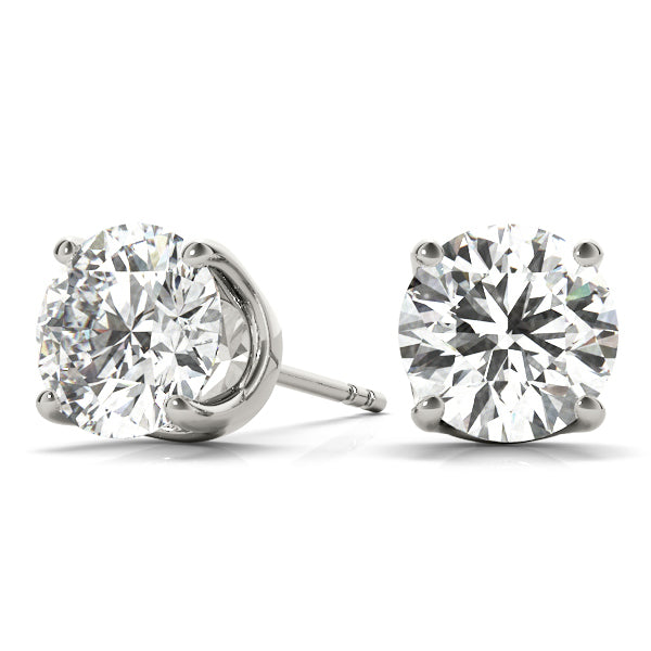 Lab Diamond 14K White Gold Stud Earrings 0.05CT