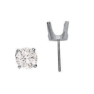 14K White Gold 0.05CT Lab Diamond Studs