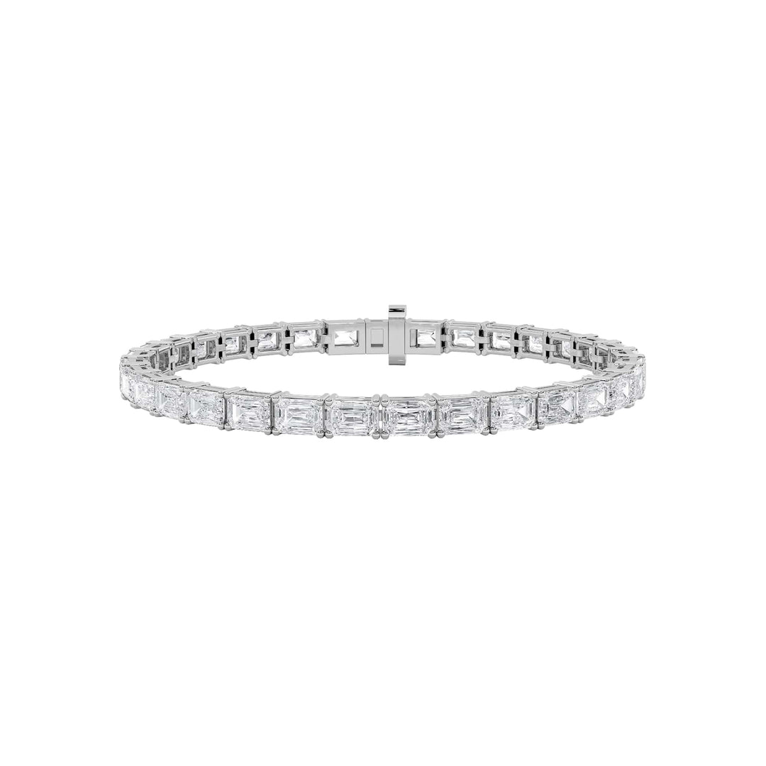 14KW 13ctw Lab Diamond Tennis Bracelet F+VS+