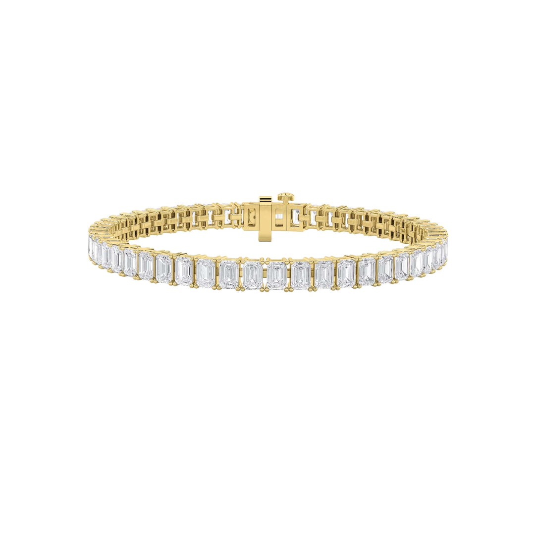 14KY 18.5ctw Lab Diamond Tennis Bracelet F+VS+