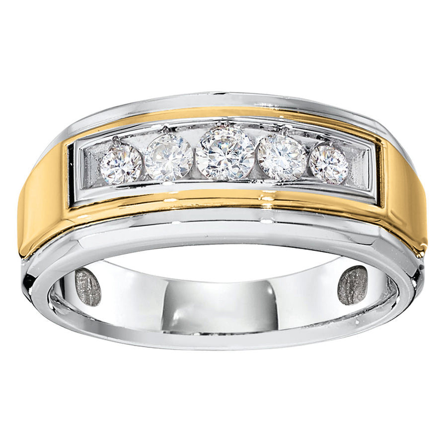 Round Diamond Two-Stone Ring