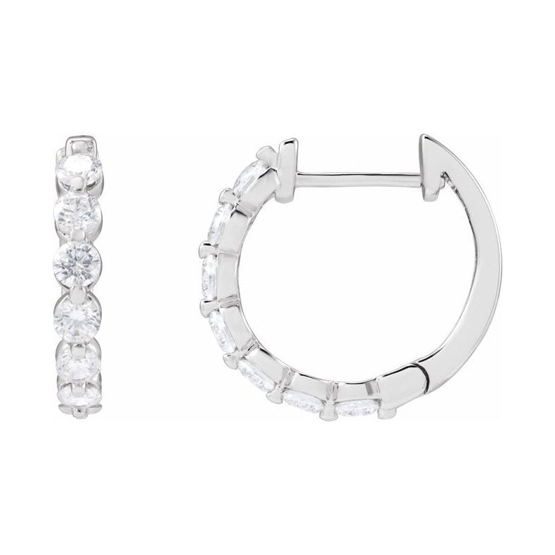 Lab-Grown Diamond Hoop Earrings