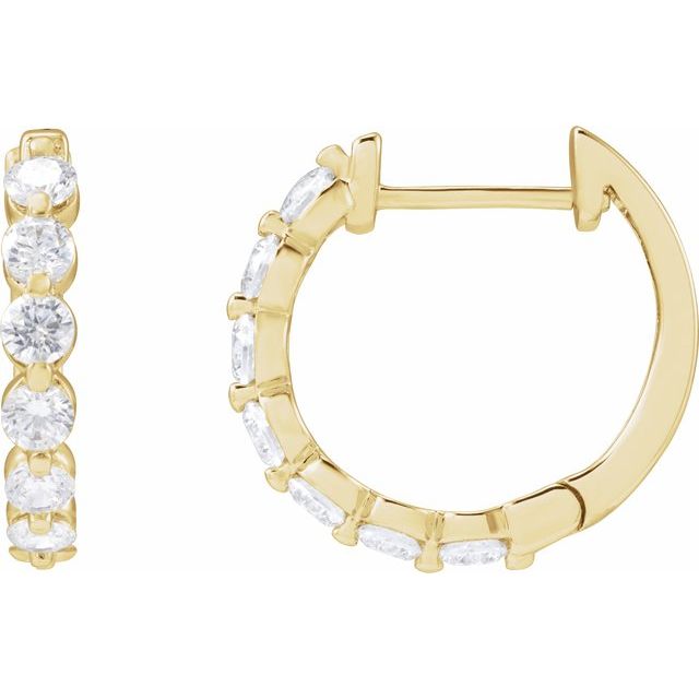 Lab-Grown Diamond Hoop Earrings