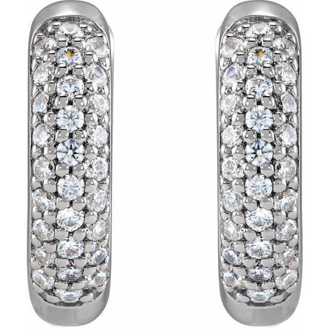 Lab-Grown Diamond Hoop Earrings