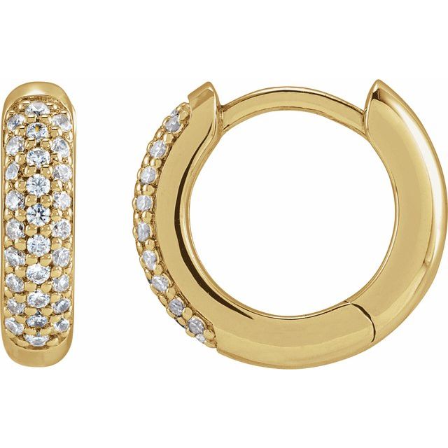 Lab-Grown Diamond Hoop Earrings