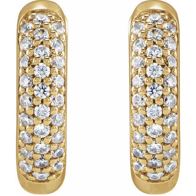 Lab-Grown Diamond Hoop Earrings