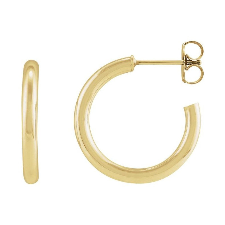 Tube Hoop Earrings