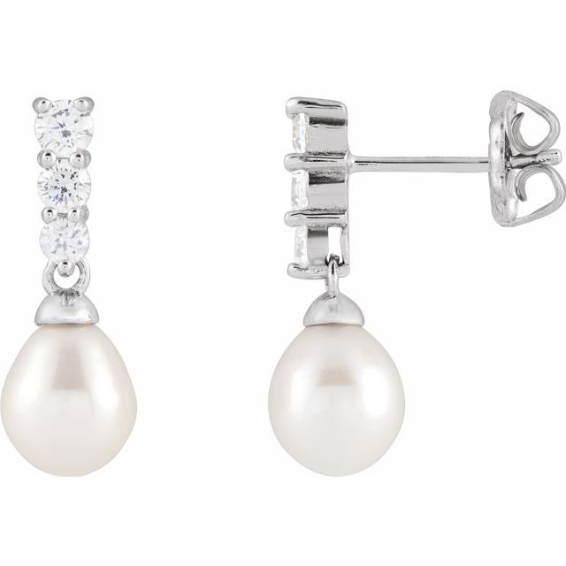 Accented Pearl Earrings