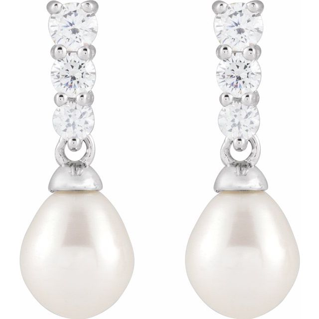 Accented Pearl Earrings