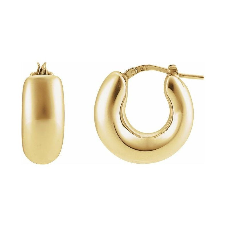 Electroform Hoop Earrings