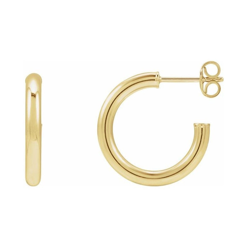 Tube Hoop Earrings