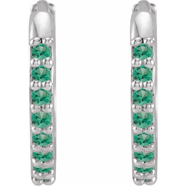 Accented Huggie Earrings