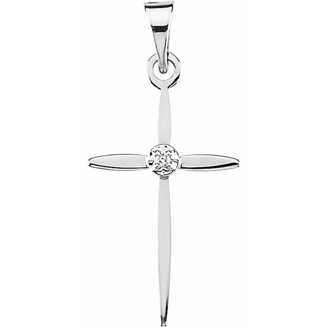 Accented Cross Pendant