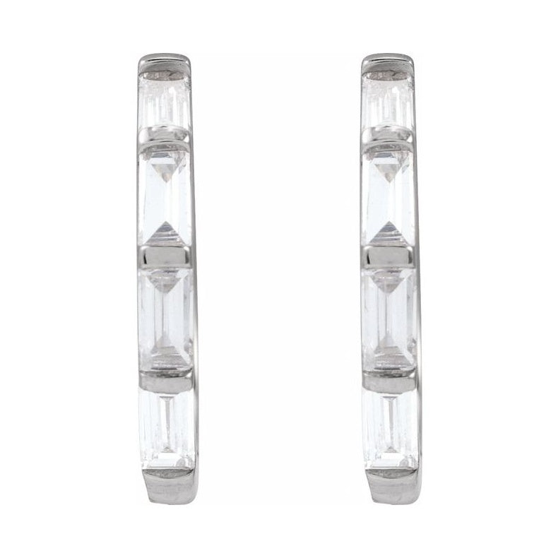 Lab-Grown Diamond Hoop Earrings