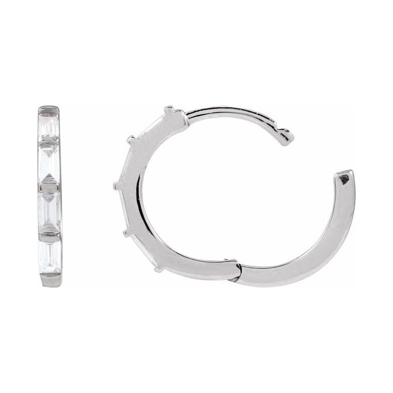 Lab-Grown Diamond Hoop Earrings