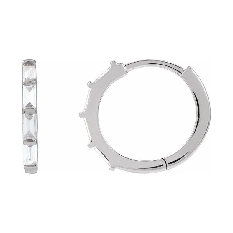 Lab-Grown Diamond Hoop Earrings
