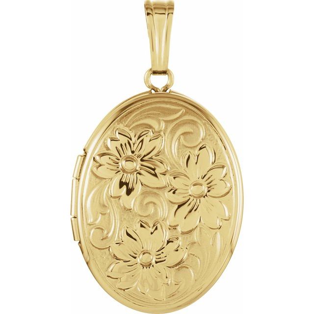 Oval Floral Locket