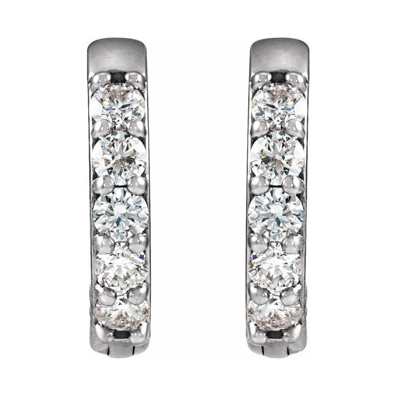 Accented Huggie Earrings