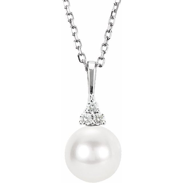 Accented Pearl Necklace