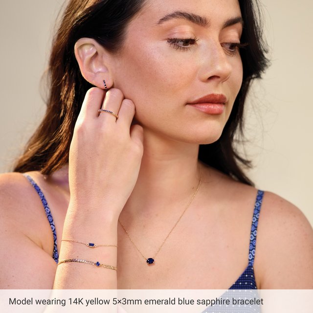 Bezel-Set Link Bracelet