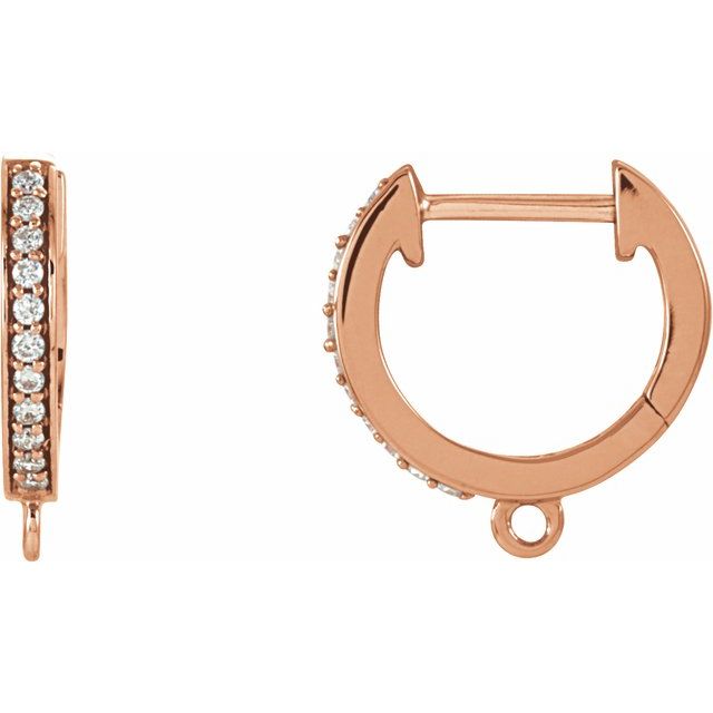 Accented Click-In Hoop Earring Top