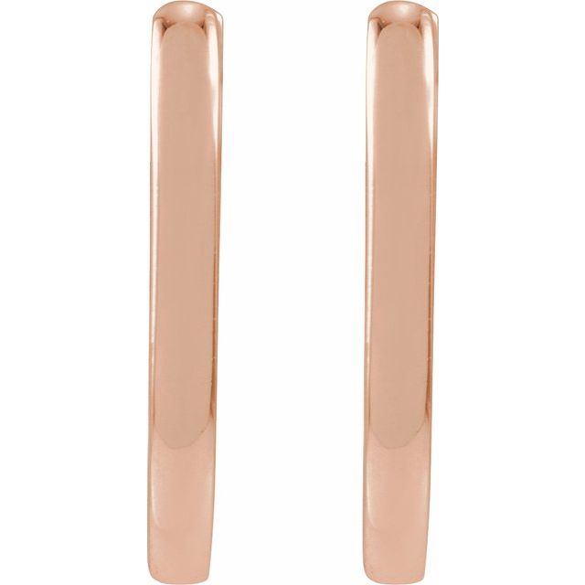 Elongated Hoop Earrings